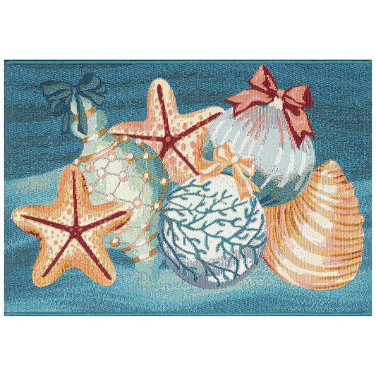 Esencia Sea Gem Ornaments Indoor/Outdoor Mat Ocean