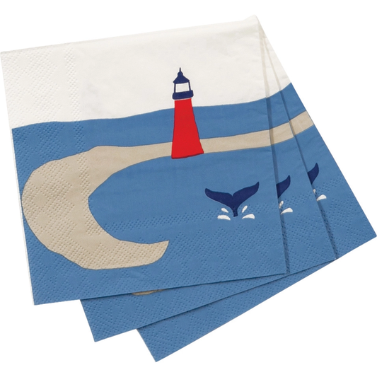Seaside Lighthouse Paper Napkins Pack of 20