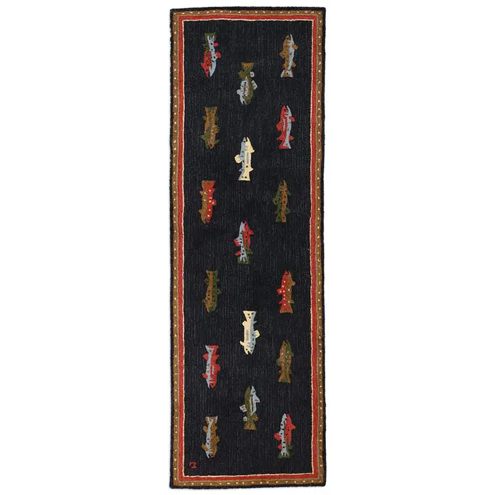 River Fish Rug - Online Only