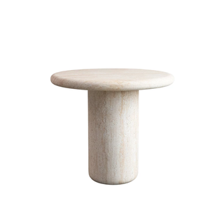 Concrete Indoor/Outdoor Table, Travertine Finish, KD
