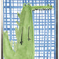 Watercolor Alligator on Navy Plaid Background - Online Only