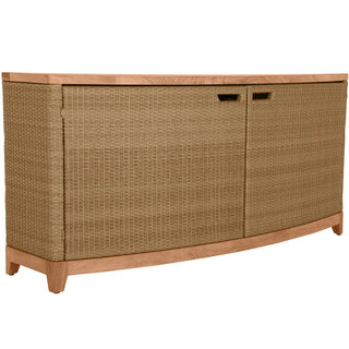 Chesapeake Console Cabinet   Natural TeakRaffia
