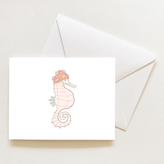 Seahorse Sleeved Note Card