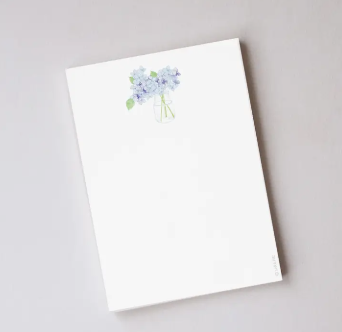 Hydrangea Notepad