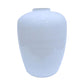 16" Oblong Vase With Flat Rim Glass