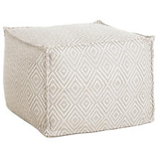 Diamond Platinum/White I/O Pouf ***