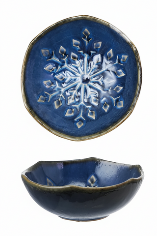 Debossed Stoneware Organic Shaped Bowl I
