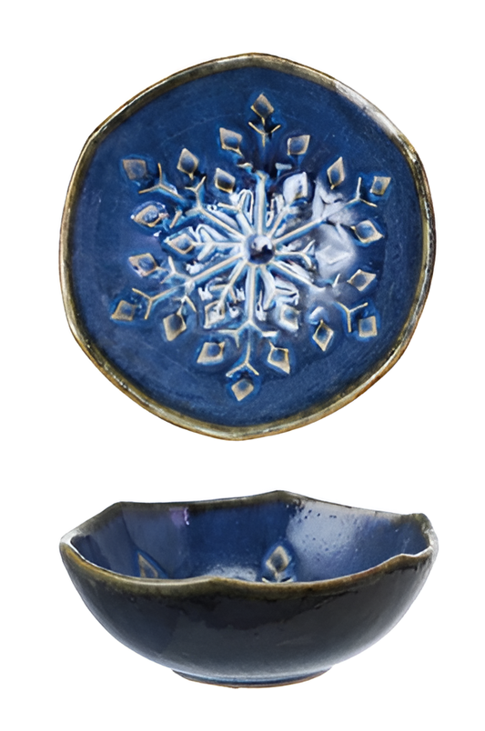 Debossed Stoneware Organic Shaped Bowl I