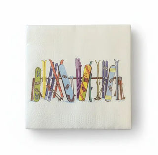 Paper Cocktail Napkins – Winter Sports
