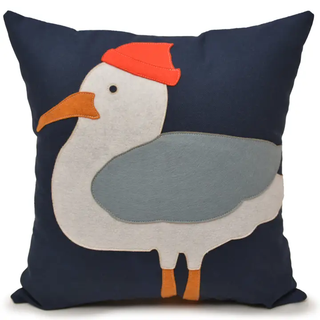 18" x 18" Gus the Seagull Pillow
