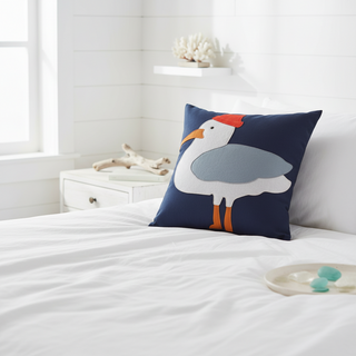 18" x 18" Gus the Seagull Pillow
