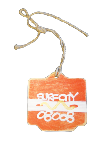Beach Badge Ornament With Zip