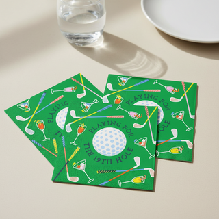 Funny Golf Cocktail Napkins   19th Hole
