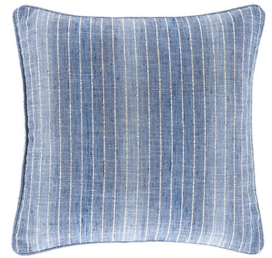 Phoenix French Blue Indoor/Outdoor Decorative 20" Square Pillow