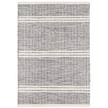 Malta Grey Woven Wool Rug 2x3