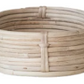 Oval Decorative Hand-Woven Rattan Baskets, Natural
