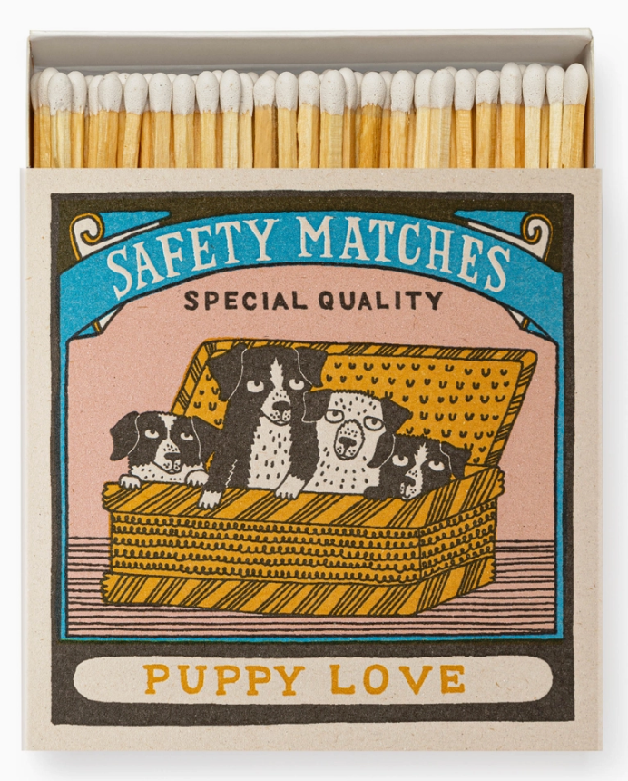 Puppy Love | Square - Safety Matches