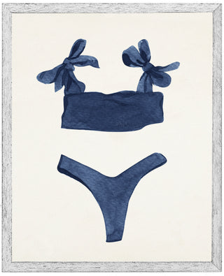 Watercolor Navy Bikini
