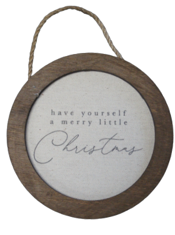 Round Canvas Ornament Frame Have Yourself ***