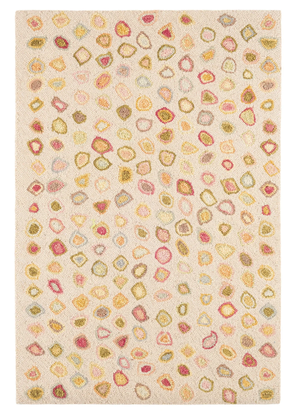 Cat's Paw Hand Micro Hooked Wool Rug - Pastel - 2' x 3'