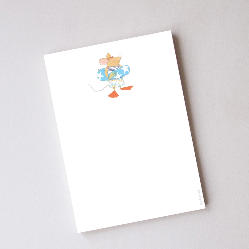 Beach Mouse Notepad