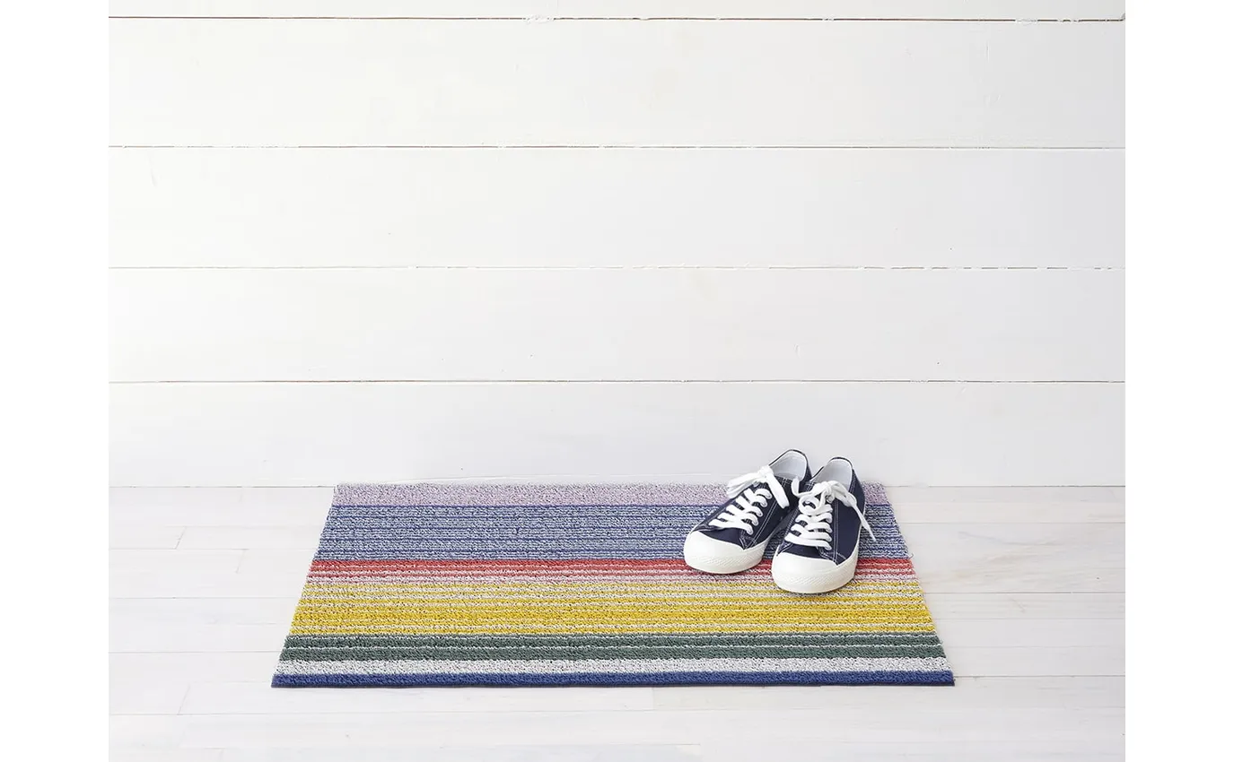 Pop Stripe Shag Mat - Multi
