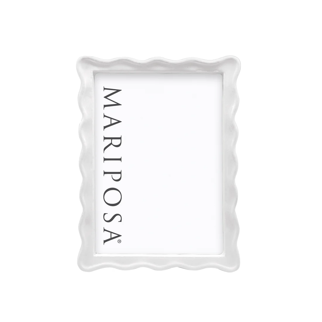 Wavy White 5x7 Frame
