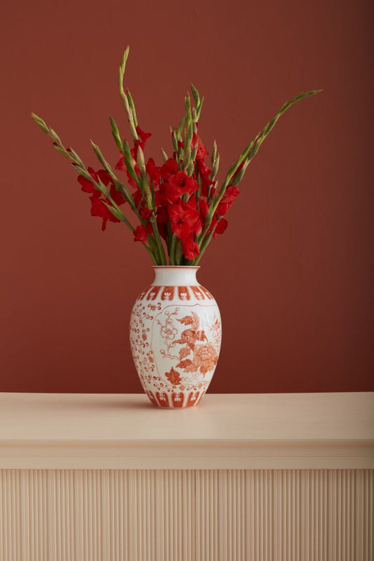 Coral Elodie Vase 9.25" x 14" - Online Only