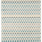 Poppy Blue Handwoven Wool Rug 2x3 ***