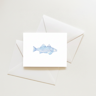 Blue Fish Sleeved Note Card
