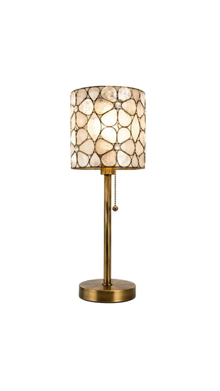 Pearl Mosaic Capiz Table Lamp
