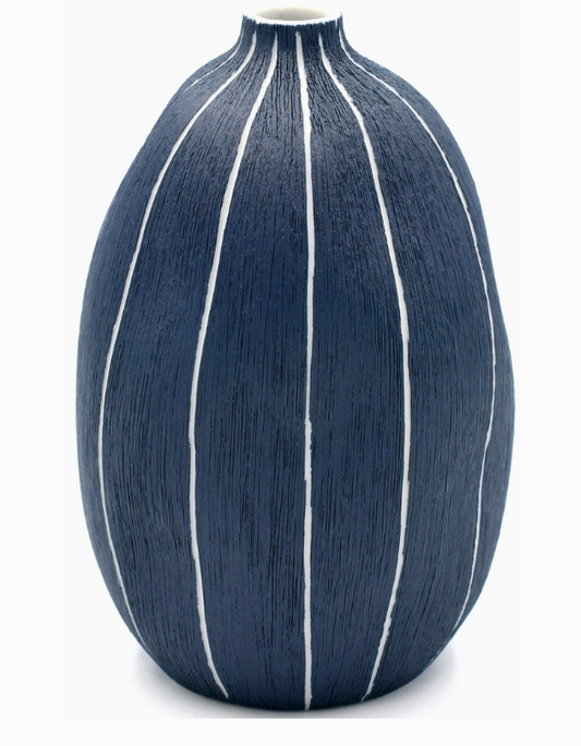 1414BLUE17 Gugu Sag L - BLUE17 Porcelain Bud Vase