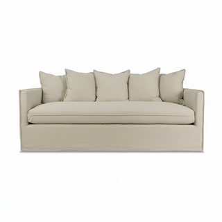 Alexia Dressmaker Sofa   83"W   Beige
