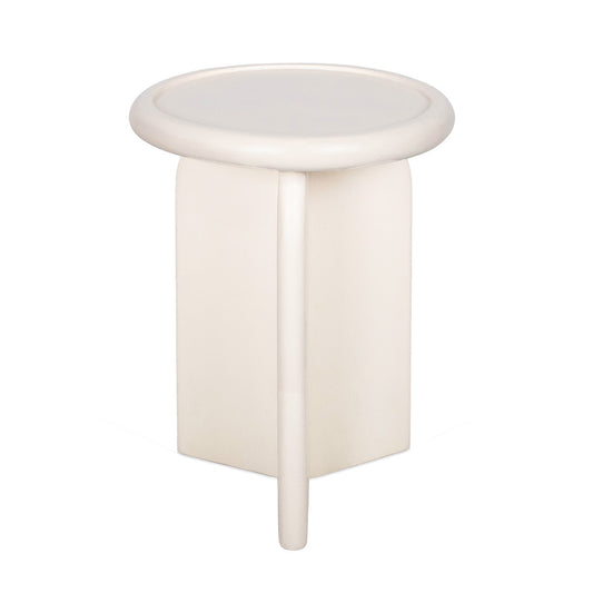 Indigo Road by Egypt Sherrod Armos Side Table, Solid White