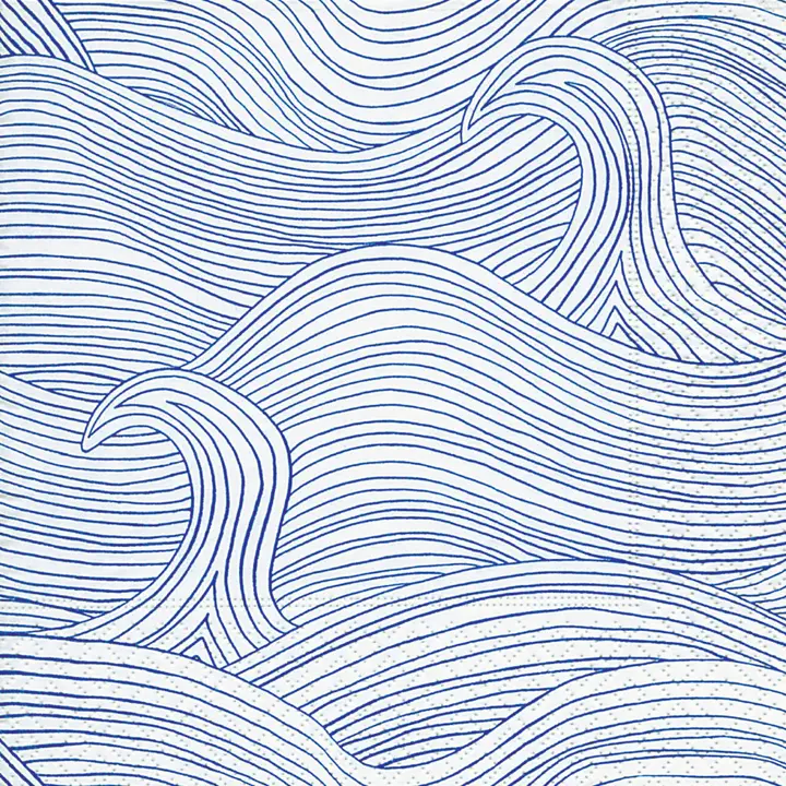 Paper Lunch Napkins Set/20 Wind Waves