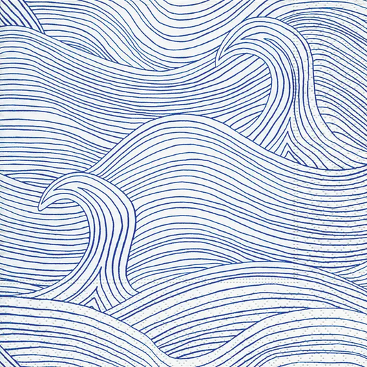 Paper Lunch Napkins Set/20 Wind Waves