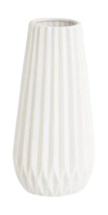 White Porcelain Accordion Vase - Extra Large