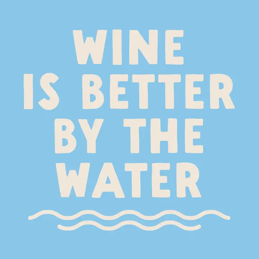 Cocktail Beach Funny Napkins | Wine Is Better By the Water