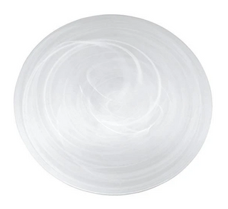 White Alabaster Platter Large
