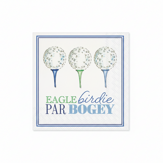 Paper Cocktail Napkin 20 Ct Eagle Birdie Par Blue

