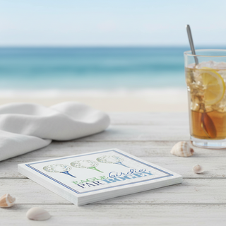 Paper Cocktail Napkin 20 Ct Eagle Birdie Par Blue
