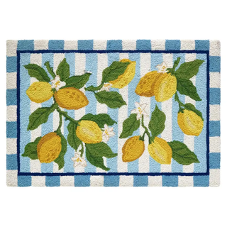 Summer Lemon Hook Rug
