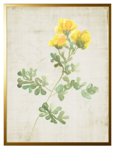 Tissue and Watercolor Yellow Flowers - Online Only