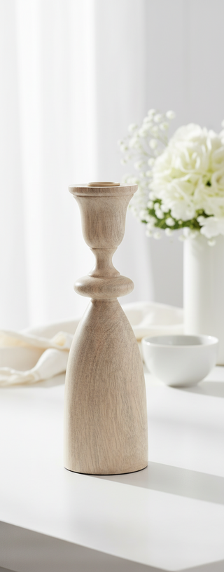 Mango Wood Taper Holder Large
