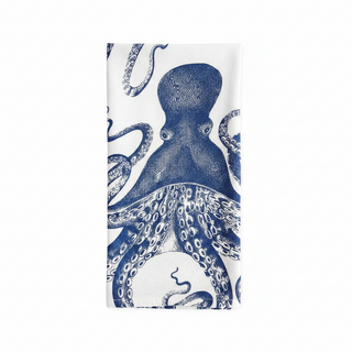 Lucy Blue Kitchen Towel   Full Octopus
