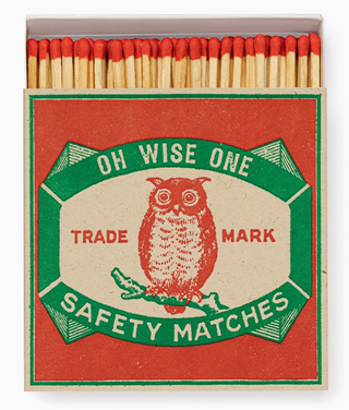 Owl | Square   Safety Matches
