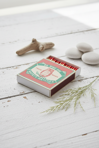 Owl | Square   Safety Matches
