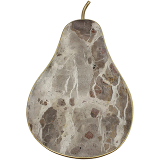 Brown Marble Pear Cheese Board
