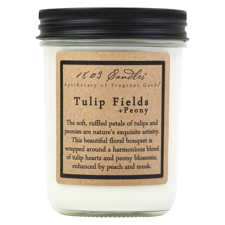 Tulip Fields + Peony Soy Candle 14 oz.