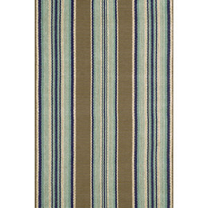 Woven Rug Blue Heron Stripe Rug 2X3